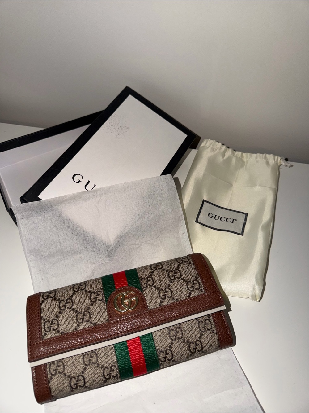 Gucci Ophidia GG Continental Flap Wallet